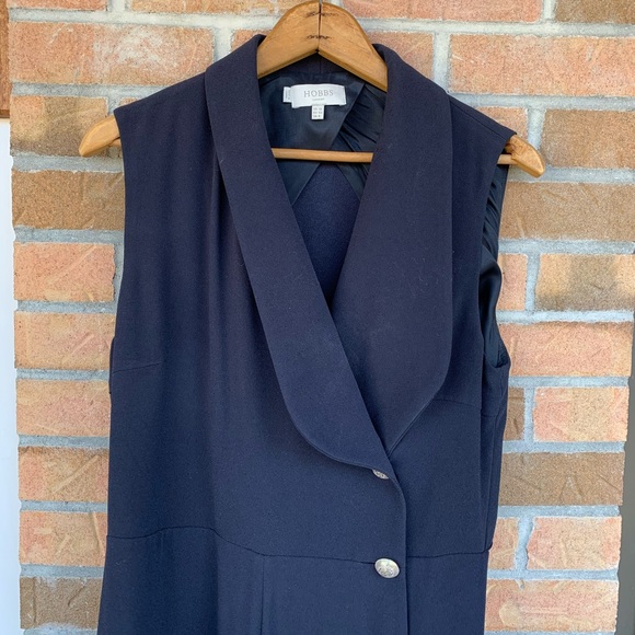 Hobbs London black button front jumpsuit - Picture 3 of 8